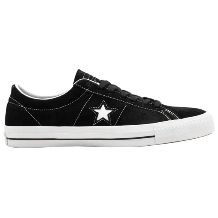 Converse One Star Skate Low Black Men Sneakers White 149908C
