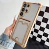 Card Slot Transparent Phone Case for Samsung Galaxy S26 Ultra S26 Pro S25 Edge Plus S24 FE S23 S22 S21 S20 S10 A55 A56 Note 20 Ultra Protect Cover