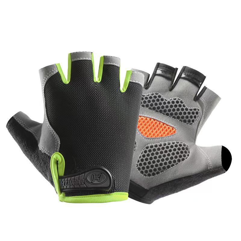 Unisex Halbfinger Atmungsaktive Rutschfeste Handschuhe für Outdoor-Fitness, Radfahren und Klettern.