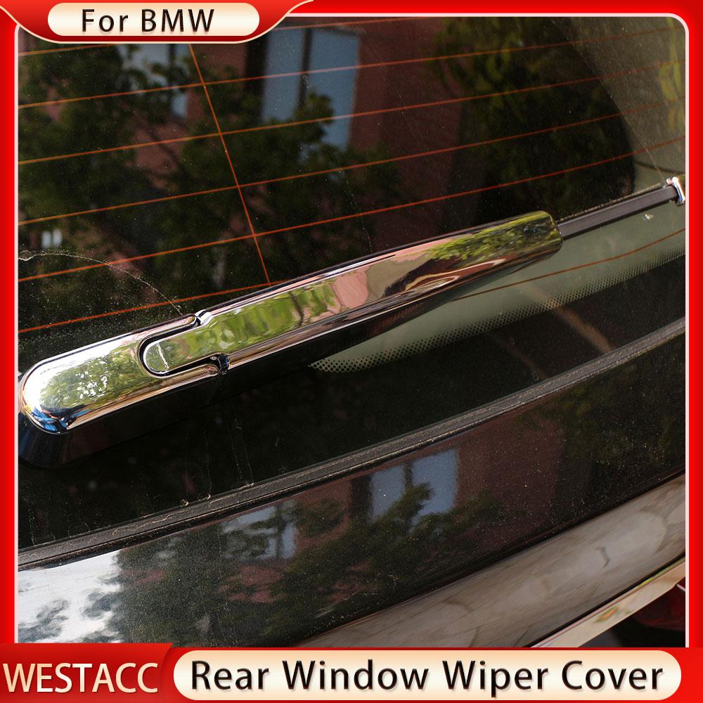 3Pcs ABS Chrome Car Rear Window Wiper Blade Cover for BMW X3 G01 2018 - 2022 Back Windshield Wiper Trim Sticker