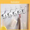 Modern Minimalist Wall Mount Heavy Duty Coat Hook With 5 Hooks For Bathroom And Hotel Doors