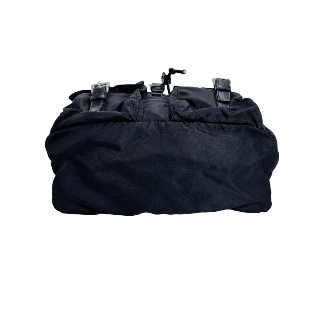 PRADA Triangle logo Backpack Backpack Â· Daypack Nylon black unisex Used