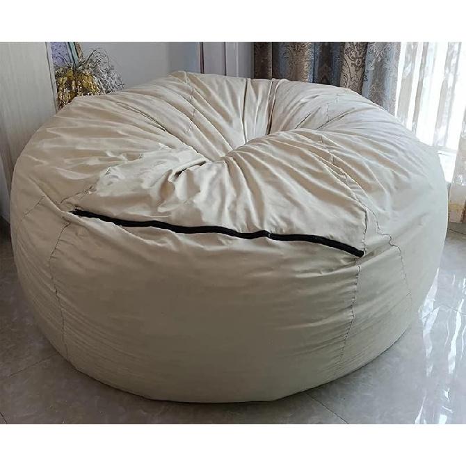 Bean Bag Inner Liner Cover(No Filler), 6 7ft Inner Liner for Bean Bag Chair Couch Cover Seat Lazy Sofa High Capacity Replacement Cover with Zipper