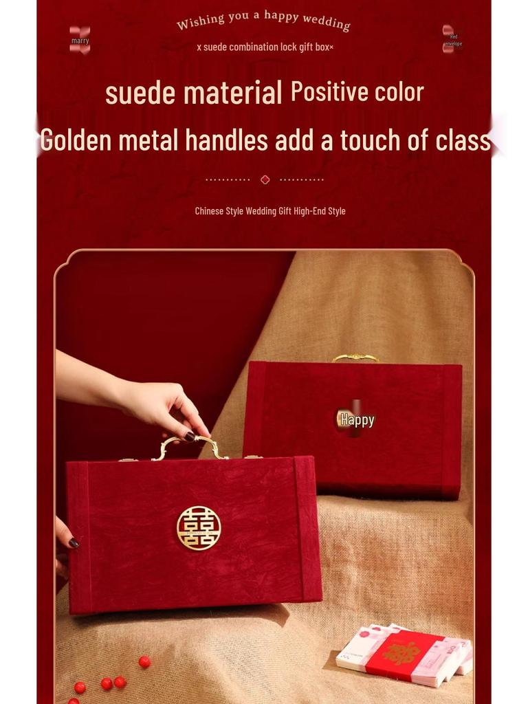High-End Engagement Cash Gift Box with Combo Lock