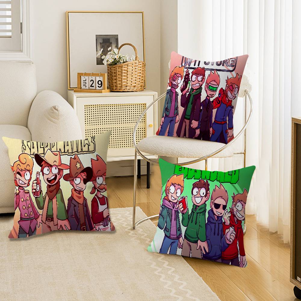 Federa per Cuscino Eddsworld Animato Federa Cuscino Soggiorno Divano Arredamento Casa Personalizzato