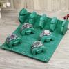 Hexagonal Genuine Leather Travel Wristwatch Box - Drop-Proof Four-Piece Set