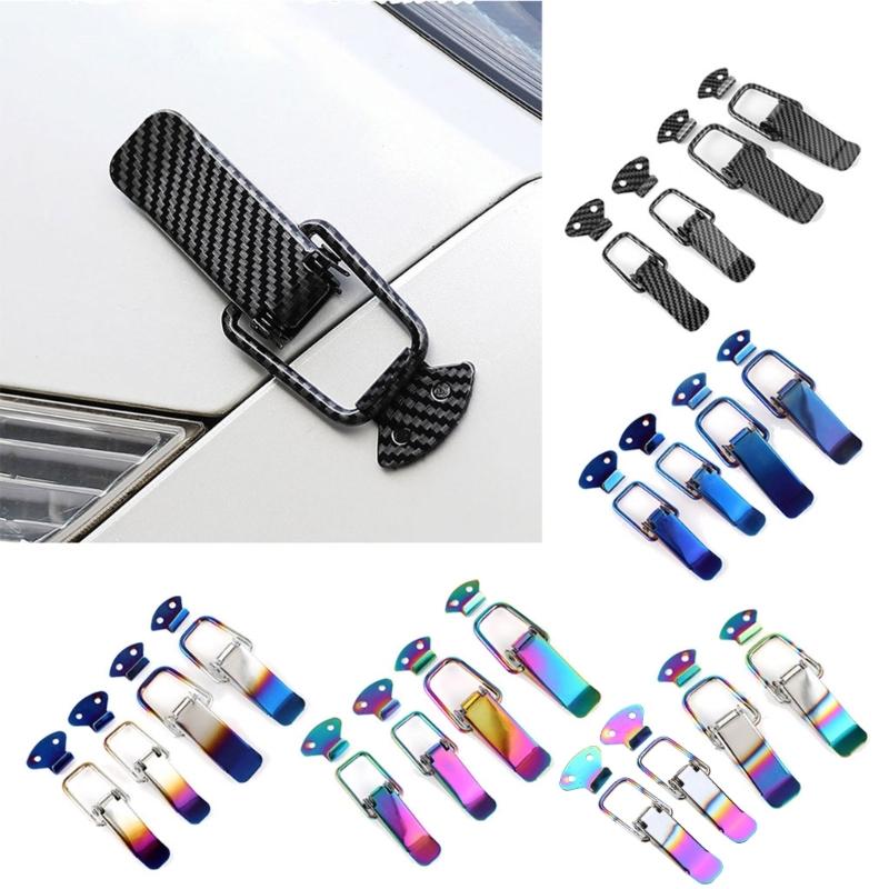 2 Pcs Bumper Fixed Lock Buckle Trunk Surround Fixed Decoration Buckle Paired