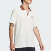 Adidas Verbiage Print Comfort Casual Sports Polo Tee Men Tops Han-Jade-White Brown JD0333