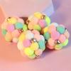 Cat Toy Ball Bell Sound Stuffy Artificial Plush Balls Colored Pet Supply Animals Training Travel Kittens Playing