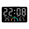 GH9007 Multifunctional LED Clock: Wall & Table-Top, Large Screen, Shows Time, Temperature & Humidity, Alarm Feature