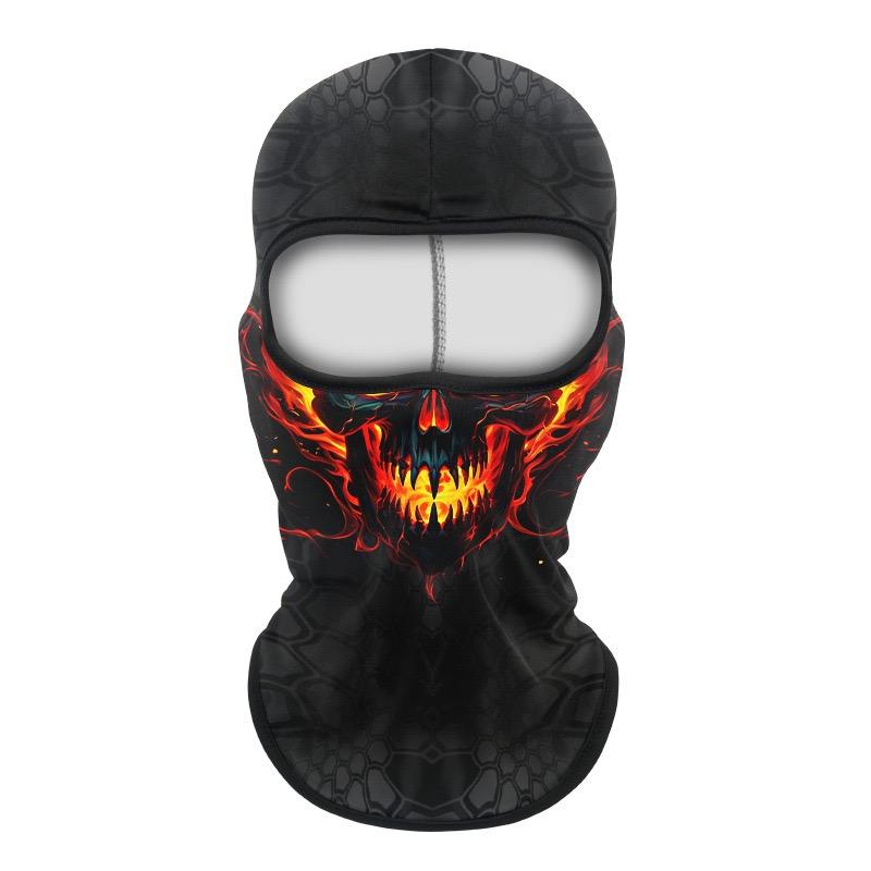Balaclava Helmet, Animal Skull Pattern Sun UV Protection Face Mask, Lightweight Breathable Neck Gaiter for Motorcycle Cycling