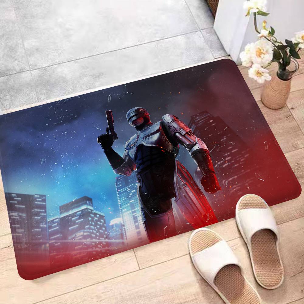 Actionfilm R-Robocop Badezimmermatte Kinderzimmer Schlafzimmer Dekoration Balkon Rutschfeste Fußmatte Wohnzimmer Willkommensteppich