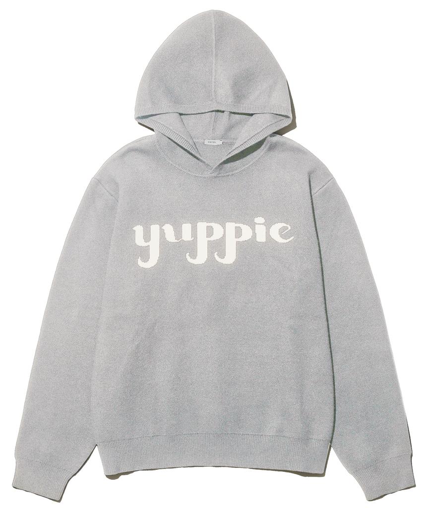 MAYOL Women'S Yuppie Knit Hooded Pullover_Melange Gray