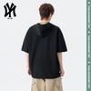 Street style hooded short sleeved T-shirt, summer loose trendy brand hooded half sleeved shirt