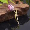 Exquisite Japanese Purple Tulip Brooch for Elegant Hanfu Suits & Accessories