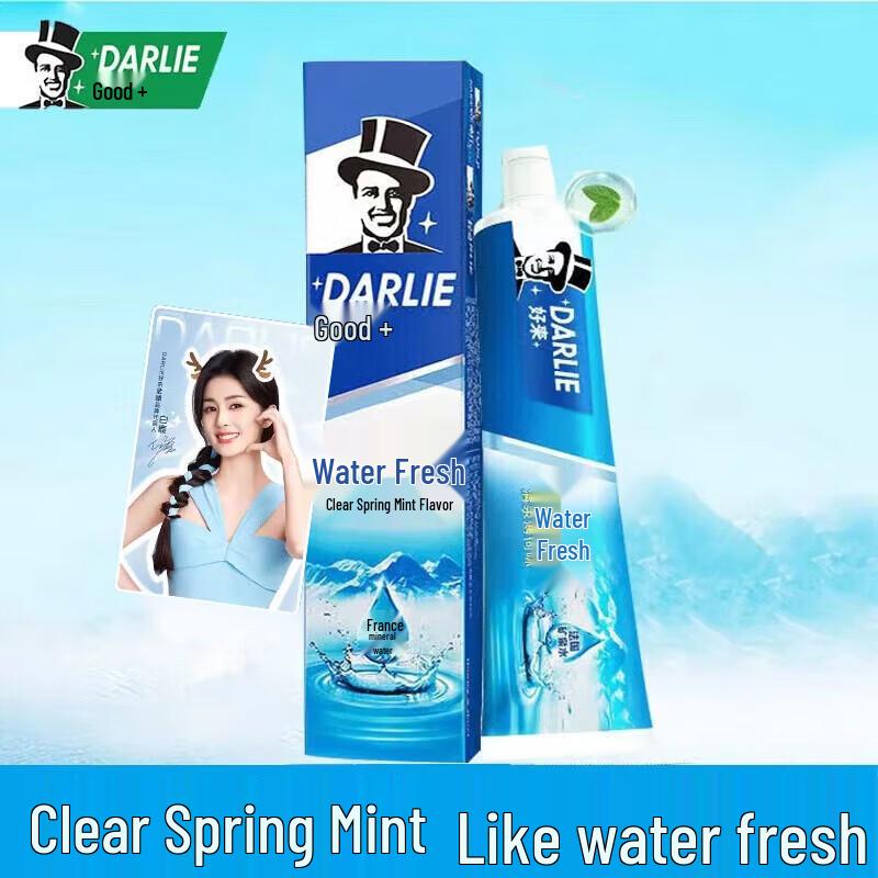 Darlie Enamel Repair Toothpaste & Toothbrush Set, Spring Mint, 140g