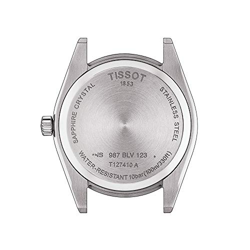 Tissot Gentleman Watch, Silver Dial, Leather Strap, T1274101603101, Officially Imported
