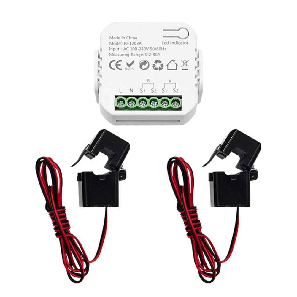 Tuya ZigBee Energy Switch Multifunction Power Voltage Current Meter Mobilephone APP Realtime Power