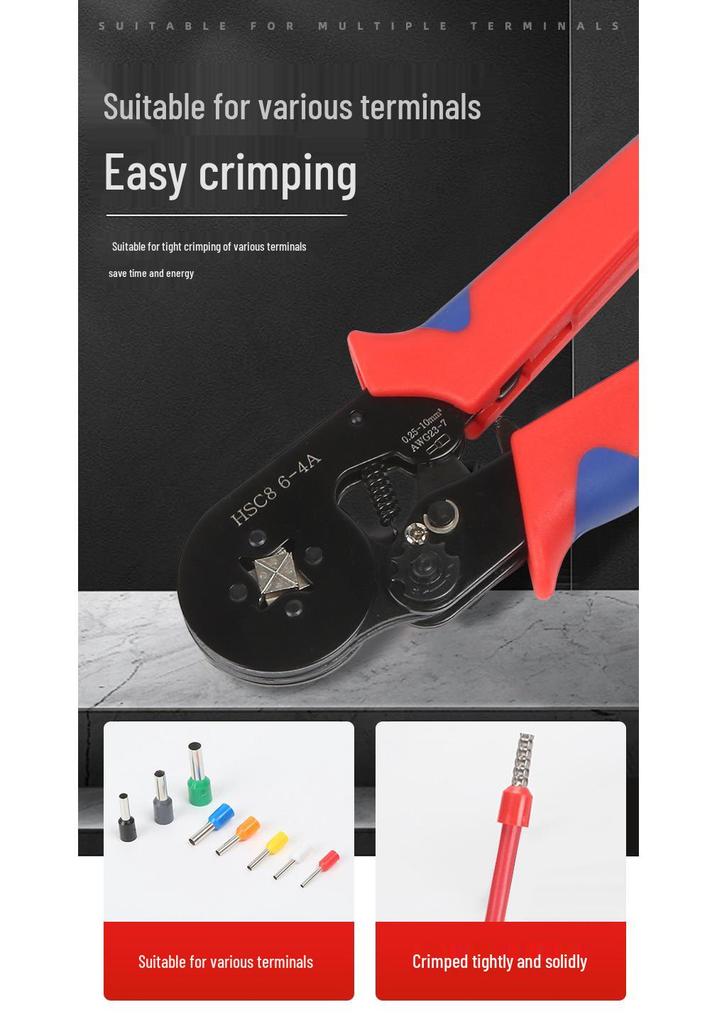 Multifunctional Crimping & Wire Stripping Tool Set for Ferrule and Pin Terminals