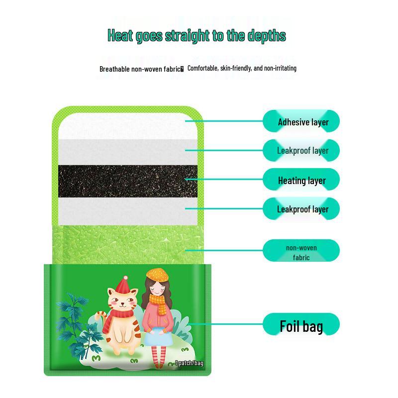 Mugwort Self-Heating Moxibustion Patch - Body & Foot Warmer for Winter