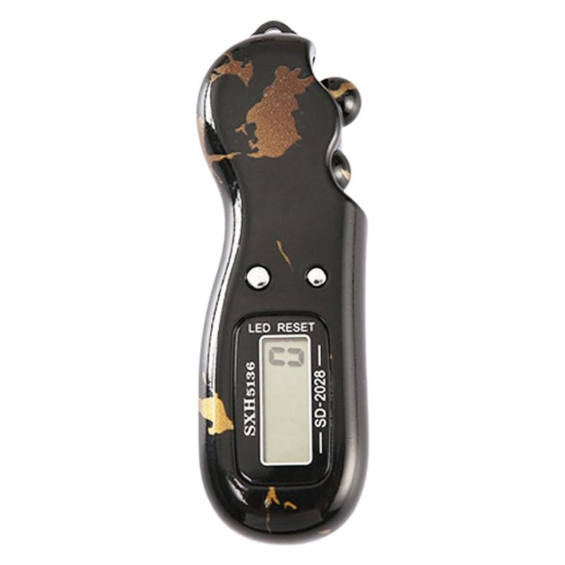 Handheld Electrical Finger Counter Digital Counter Prayer Decompression Toy With Light Suitable for Peaceful Environment