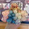 Whale Acrylic Crystal Ball Keychain Car Pendant Bag Charm Key Holder Couple