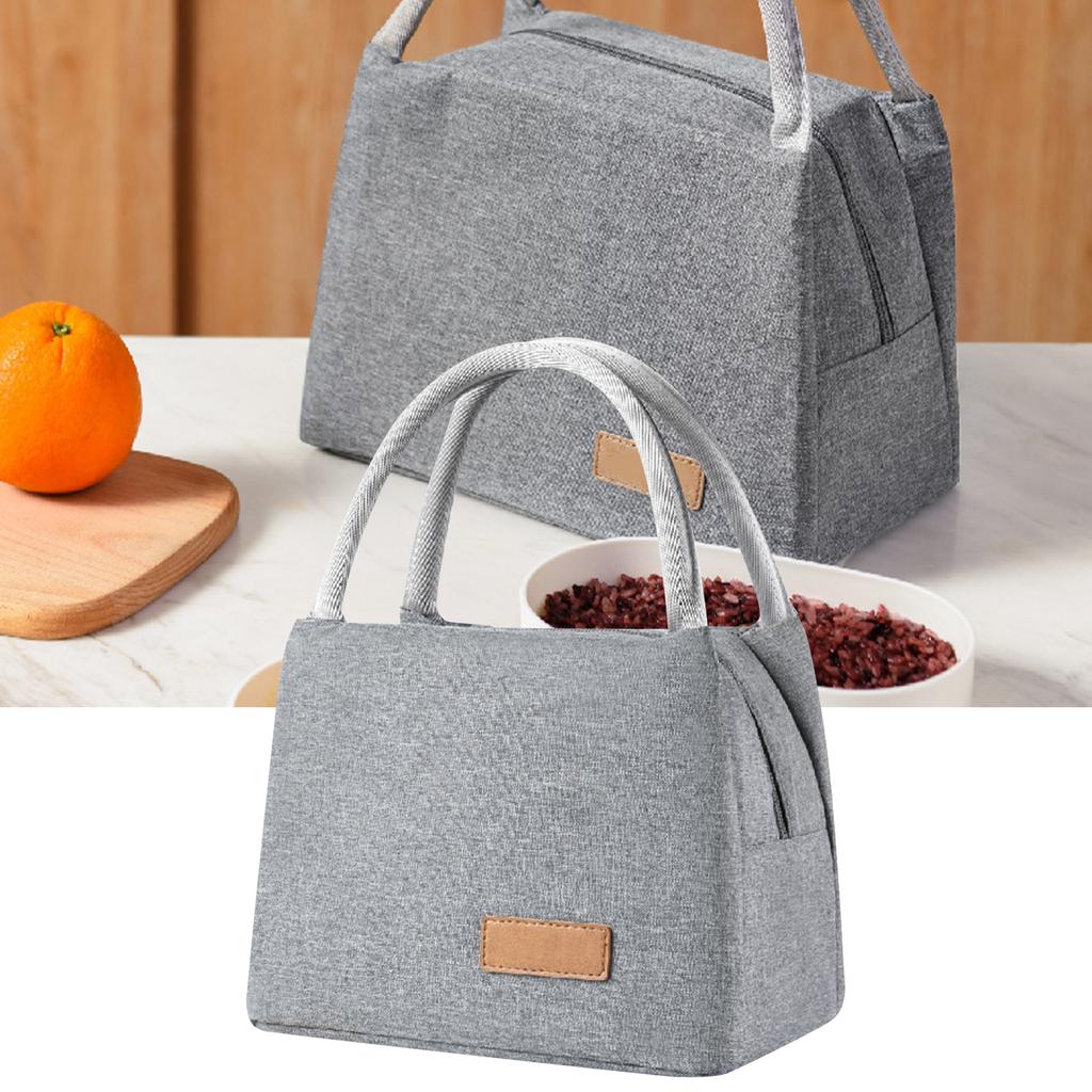 Lunch Bag Thickened Ion 300D Aluminum Foil Insulated Bento Box Bag for Office School Picnic