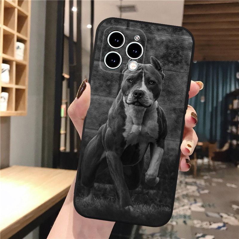 Phone Case Carcasa Funda For iPhone 17 Pro Max 17 Air 16 15 14 13 Pro Max 15 16 Pro 15Plus Pitbull Terrier Dog