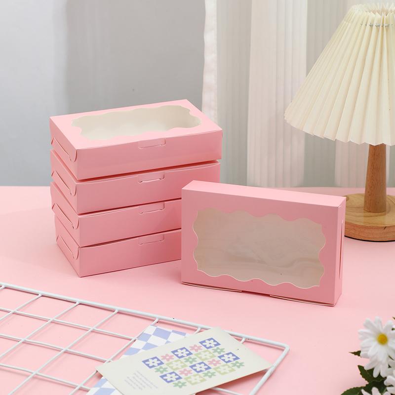 10Pcs/Pack Cardboard Wrap Box Packaging DIY Food Paper Mother's Day Birthday Party Gift Boxes Candy Packaging Boxes