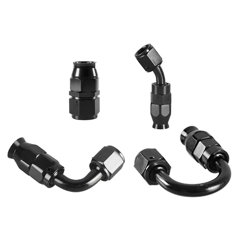 AN4/AN6/AN8/AN10/AN12 Oil Line Connector Aluminum Alloy Oil Hose End Adaptor AN Hose Fitting