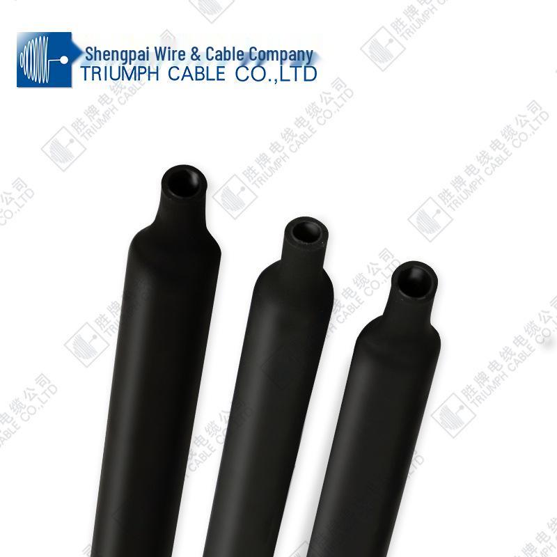 Black Flame Retardant Thickened Double-Wall Heat Shrink Tubing - Waterproof, Wear-Resistant, Insulating Protective Sleeve for Universal Wire Repair.