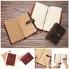 ROTERDON Mini Regular Echtes Leder Damen Notizbuch, Handgefertigt, Handgenäht, Planer, Notizbuch, Student, Arbeitsplatz, Größe, Einband, Antik, Klassisch,