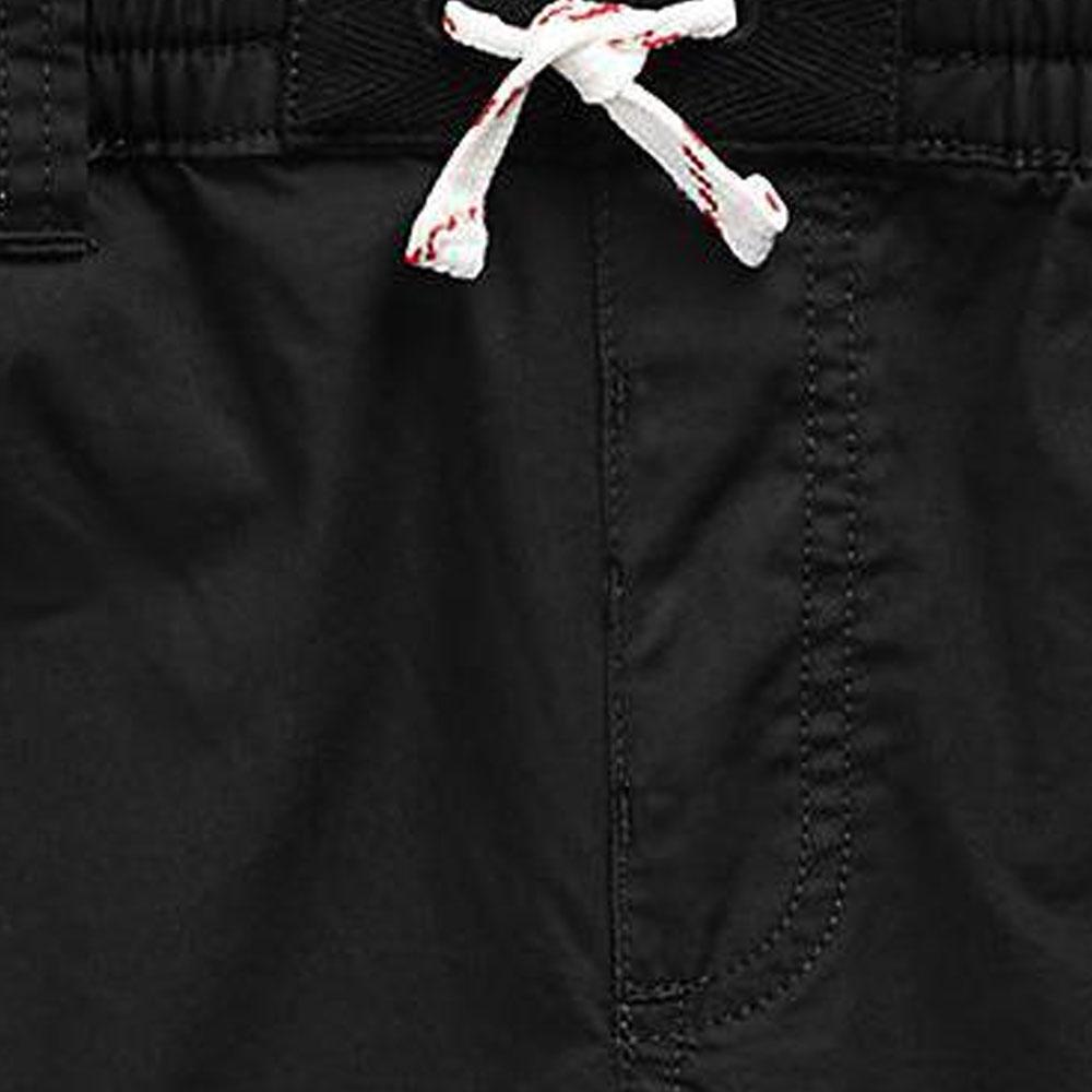Polo Ralph Lauren Logo Embroidered Drawstring Straight Fit Five-Point Shorts Kids Shorts Black CWPOSHOY7620026-001