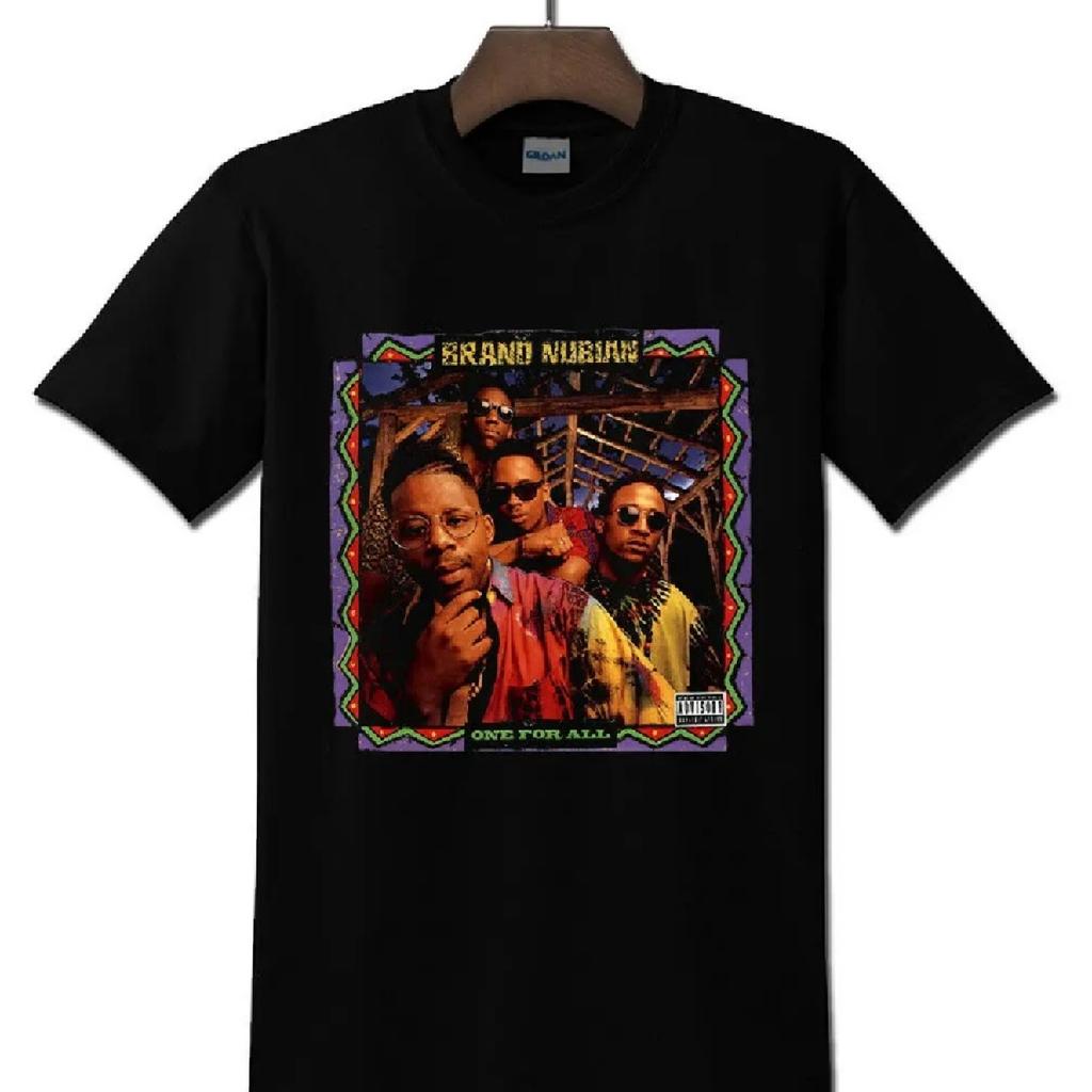 Brand Nubian Hip Hop Vintage Black T-Shirt Tee Shirt Custom Aldult Teen Unisex Digital Printing Fashion Funny New Xs-5Xl