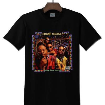 Brand Nubian Hip Hop Vintage Black T-Shirt Tee Shirt Custom Aldult Teen Unisex Digital Printing Fashion Funny New Xs-5Xl