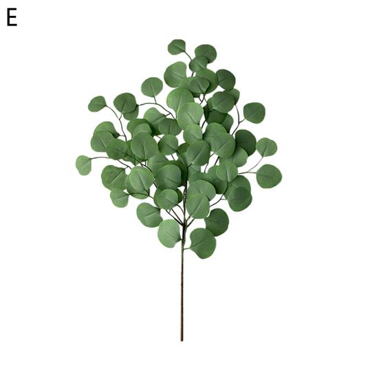 Eye-catching Artificial Plant Realistic Green Fresh Looking Universal Fake Eucalyptus for Desktop