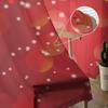 Christmas Tree Snowflakes Bow Red Dots Chiffon Sheer Curtains for Living Room Bedroom Decoration Window Voiles Tulle Curtain