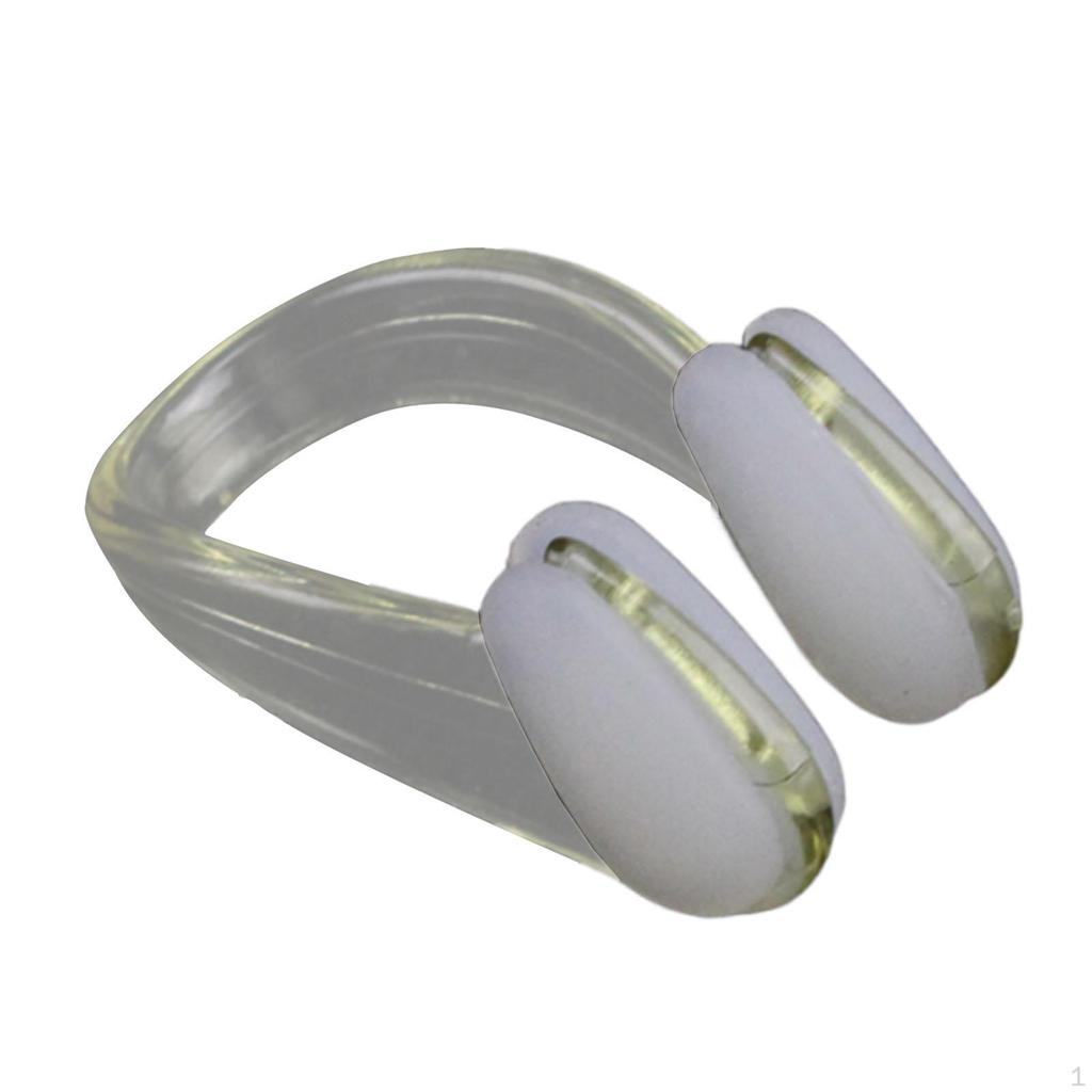 Nose Plug Clips for Swimming Silicone Clip Grip Reusable Swim Training Peg