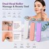 Reduce Puffiness Facial Roller Massager Stainless Steel Lymphatic Drainage Tool Anti-Aging Routine