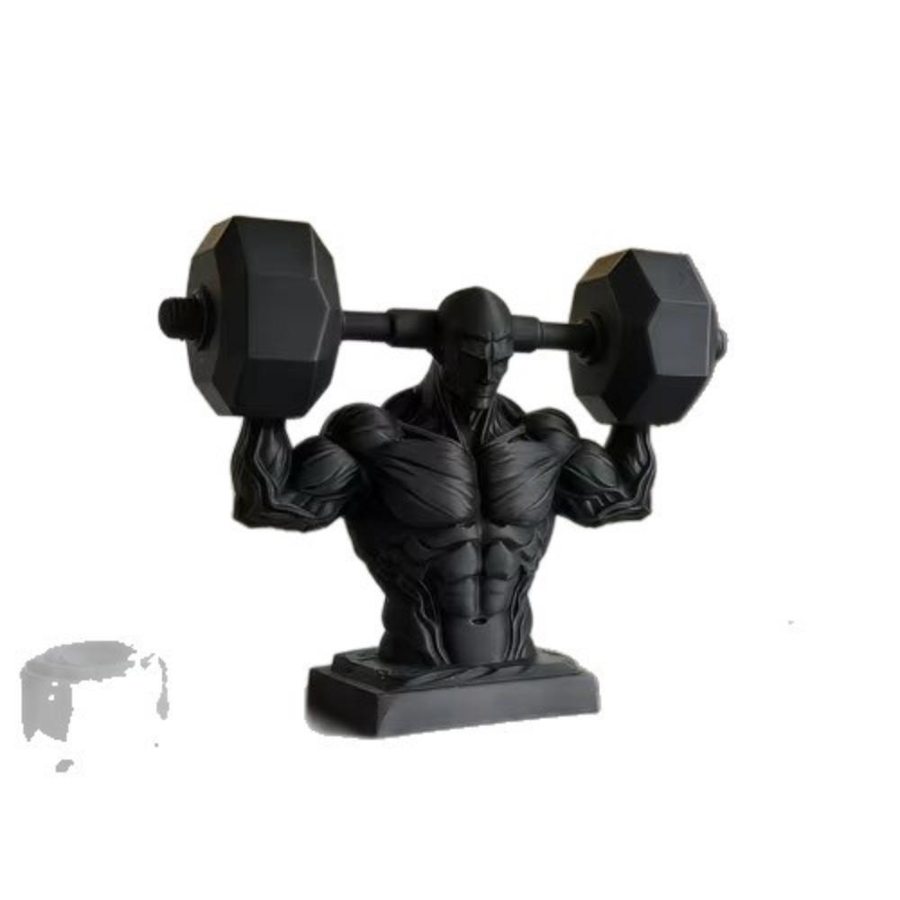 Decorations Muscular Man Ornament Creative 3D Printing Ornaments Muscular Man Model Toy  Office чёрный