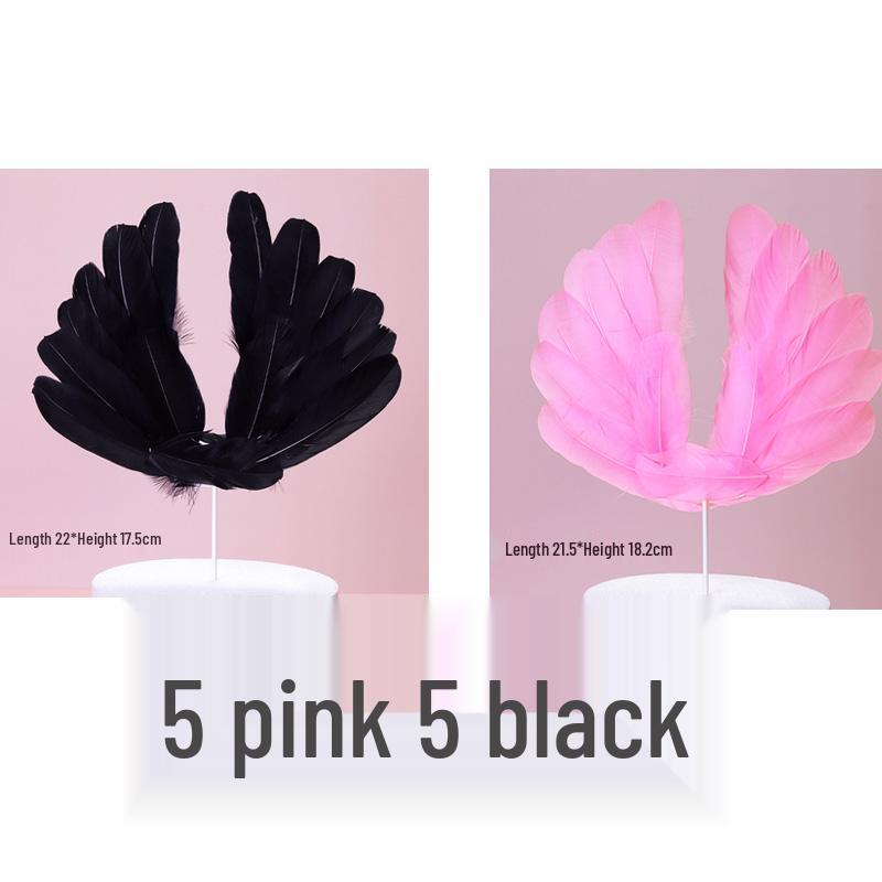 10 Anielskich Piórkowych Topperów i Ozdób na Tort