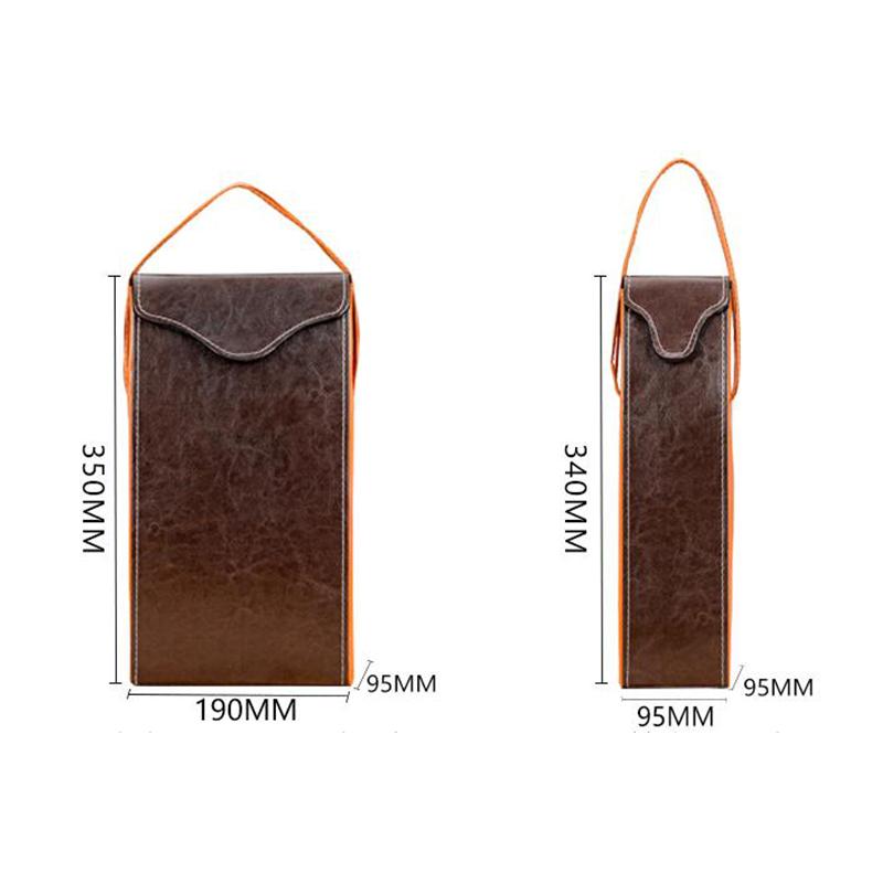Red Wine High-End Packing Bag Box Exquisite Gift Portable Leather Bag Single Double Handle Champagne Bottle Packaging Boxes