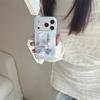 Winter Hazy Snow Scene Cat Line Art Phone Case for iPhone 17/16 Pro Max/15/14 - Women's Edition