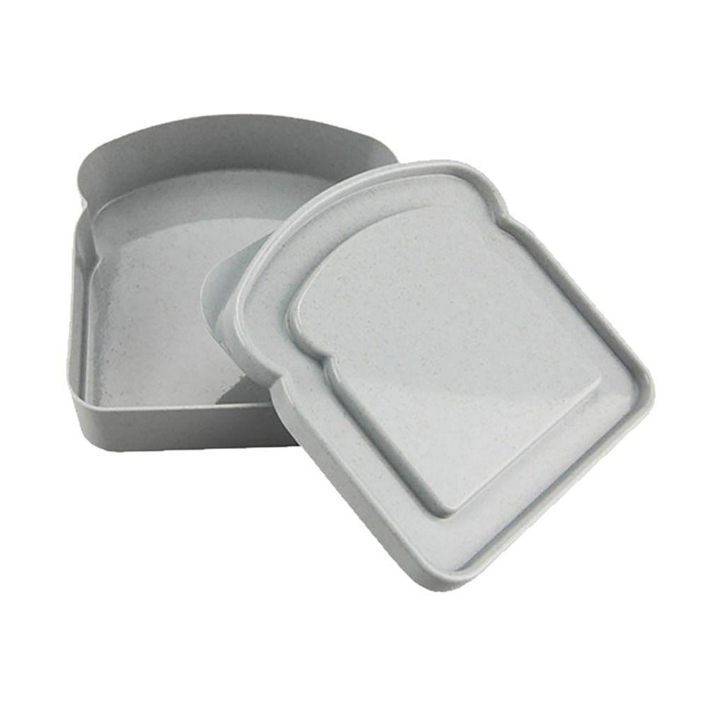 Use Toast Shape Keep Freshing Bread Container Sandwich Storage Case Toast Box Dessert Container