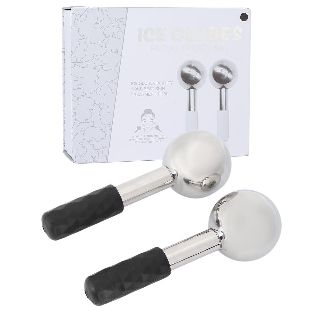 Facial Ice Globe Stainless Steel Face Cooling Roller Massager for Puffiness Wrinkles