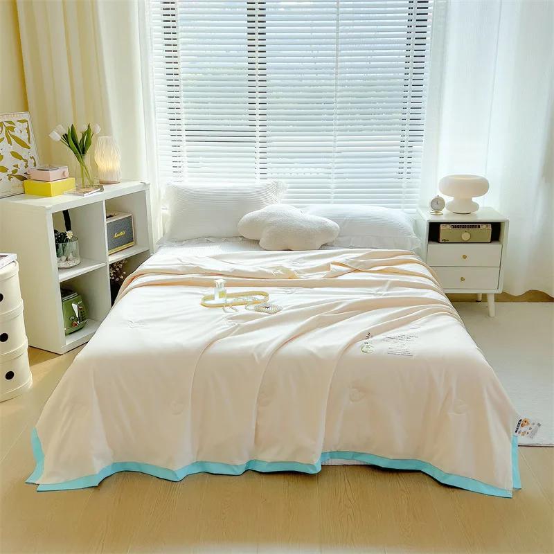 Nowa letnia kołdra z włókien sojowych klasy A, zmywalna, klimatyzacyjna