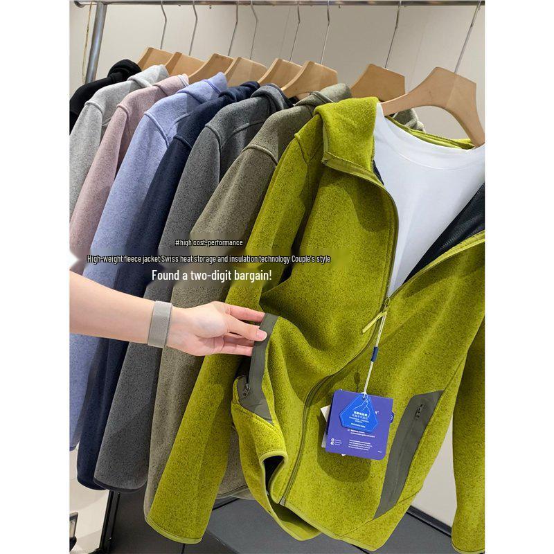 Bird-Inspired Fleece-Lined Jacket/Hoodie: Cozy Heat-Retaining Style for Couples This Autumn & Winter.