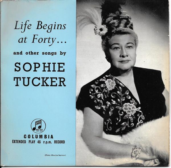 7inch Record SOPHIE TUCKER Life Begins At Forty...and Other So SEG7766 COLUMBIA UK Jazz Used
