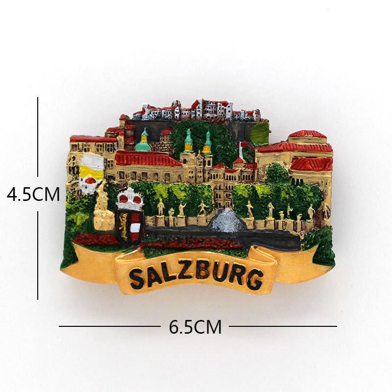 Βραζιλία τουριστικό αξιοθέατο σουβενίρ 3D μαγνητάκια ψυγείου κολλημένα στο ψυγείο Γέφυρα Γκόλντεν Γκέιτ Ταϊλάνδη Παρίσι Μονακό παγκόσμιος τουρίστας