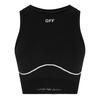 Off White Womens/Ladies Seamless Crop Top